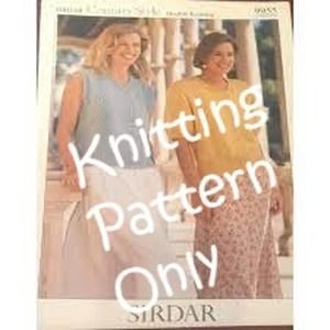 New Sirdar 9955 Country Style Double Knitting Short Sleeve Sweater Pattern